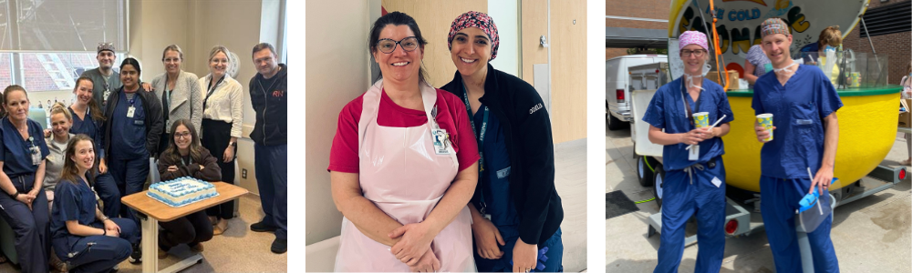 Banner of photos with people from QCH